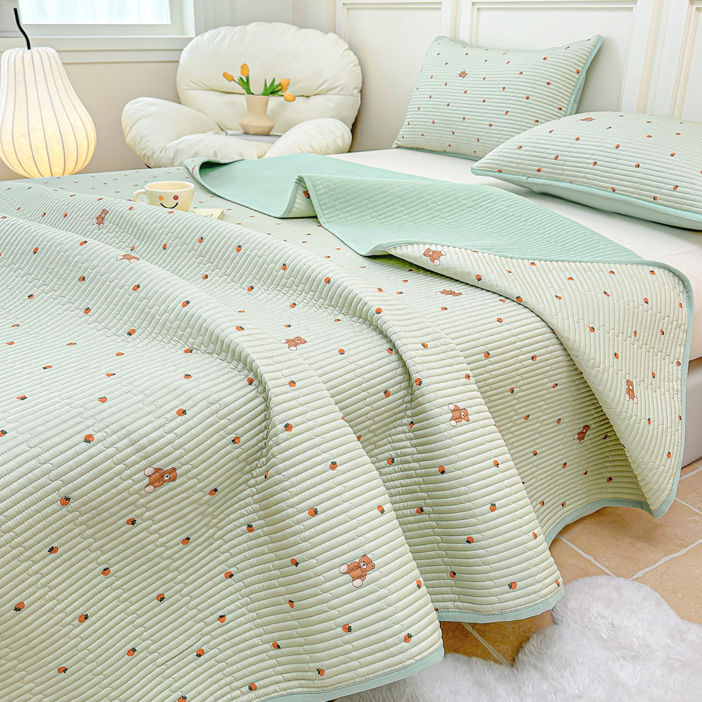 莱赛尔天丝床盖床铺盖炕盖