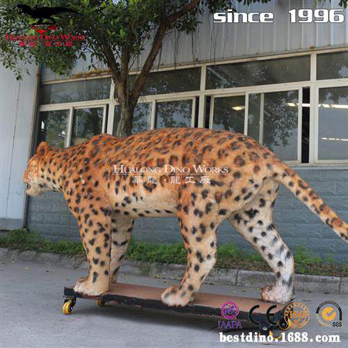 仿真猎豹豹子形态造型逼真动物机械模型自贡大型动物生产厂家