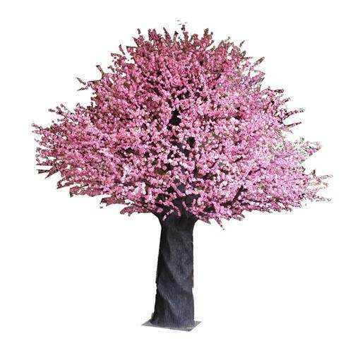 新年仿真桃花树大型仿真植物假桃树人造许愿树场地布置道具装饰树