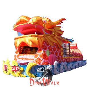 福建福州厦门主题灯会灯展灯组水上花灯彩车彩船春节元旦元宵装饰