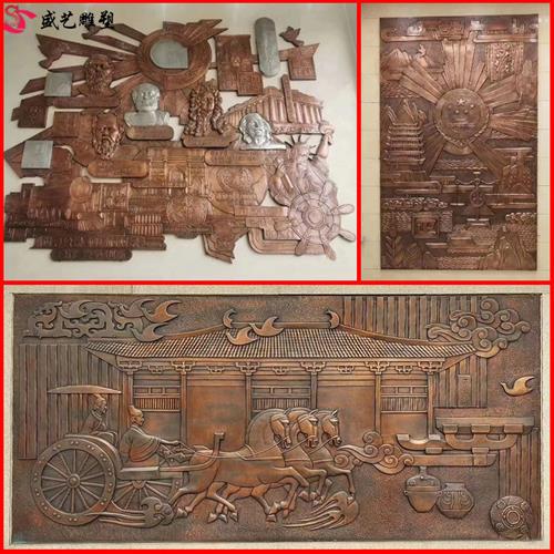 大型玻璃钢仿铜背景墙园林景观龙装饰壁画室外校园文化锻铜浮雕图片