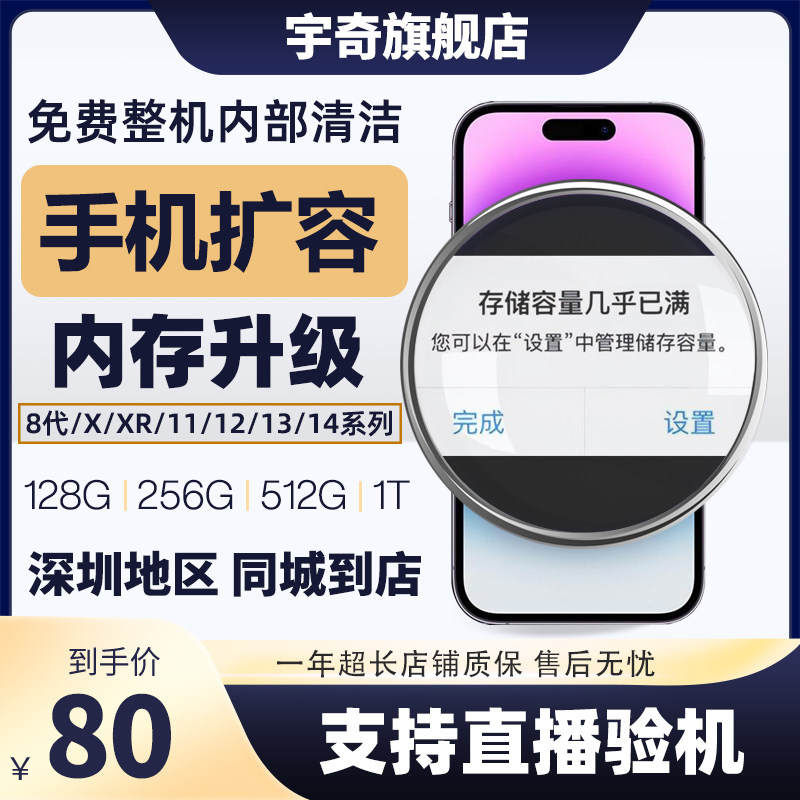 适用苹果iPhone7P8 XR XS 11 12PROMAX 13 14 15手机扩容内存升级使用感如何?