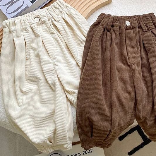 婴儿灯芯绒裤子春秋冬新