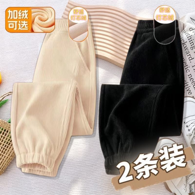 秋冬加绒新款男女童休闲