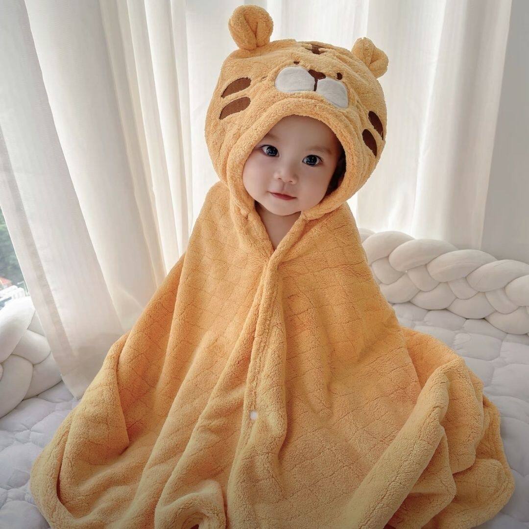 婴幼儿连帽斗篷浴巾A类