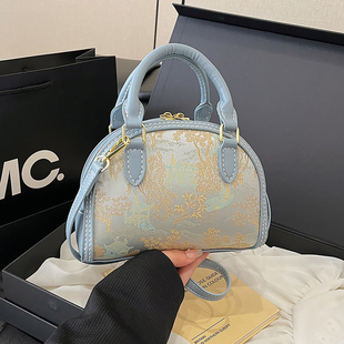 新中式国风手提包diy手工编织包包自配布材料包轻奢质感手缝包潮