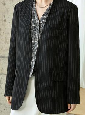 miss fantasy 色织条纹西装外套FCE3SUT176