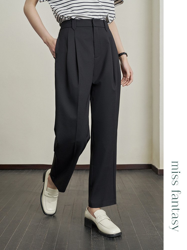 missfantasy服饰 可水洗羊毛 褶裥吸烟裤fb3998233