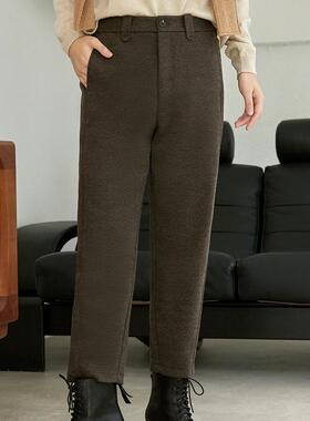 miss fantasy 斜纹毛呢吸烟裤 FCE3PAT204