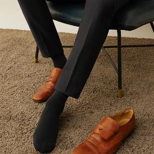 吸汗透气女袜子商务裸氨棉袜 100%正品 三枪袜品男士 中筒秋冬款