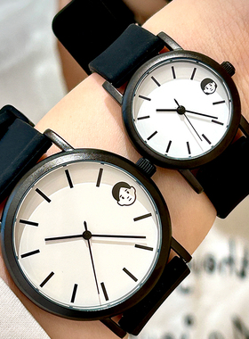 Funtime情侣手表情侣款一对学生简约学生男可爱初高中七夕送男友