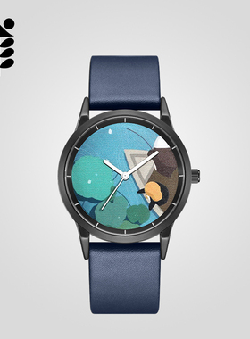Funtime X Bitbird 意识流浪系列 艺术插画手表女生学生皮带防水