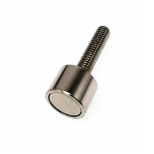 螺纹磁铁D12 D15长短螺杆M4 M5 M6*16 M6*50工业强磁门吸