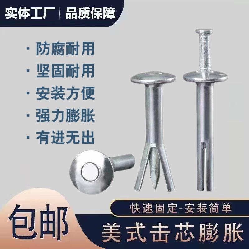 膨胀螺丝一体钉敲击式膨胀钉美式击芯膨胀钉新型膨胀螺栓膨胀螺丝