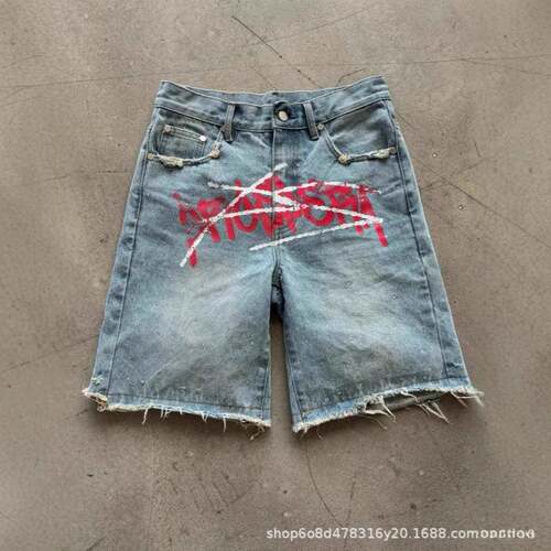 New Harajuku Letter Embroidery Black Jeans for Men Hip Hop