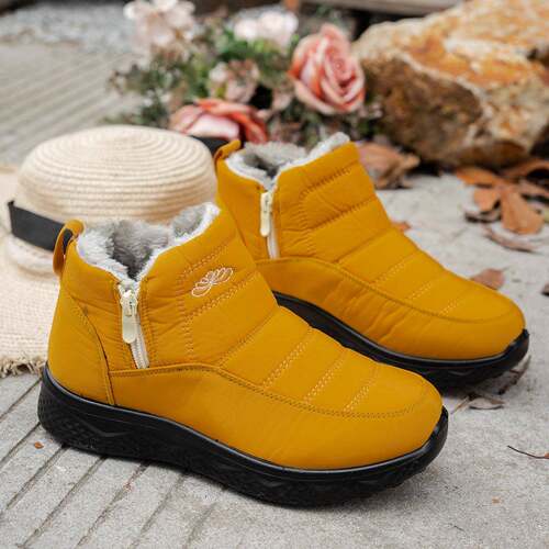 Womens Snow Boots Winter Warm Booties Fur Lined Anti-Slip