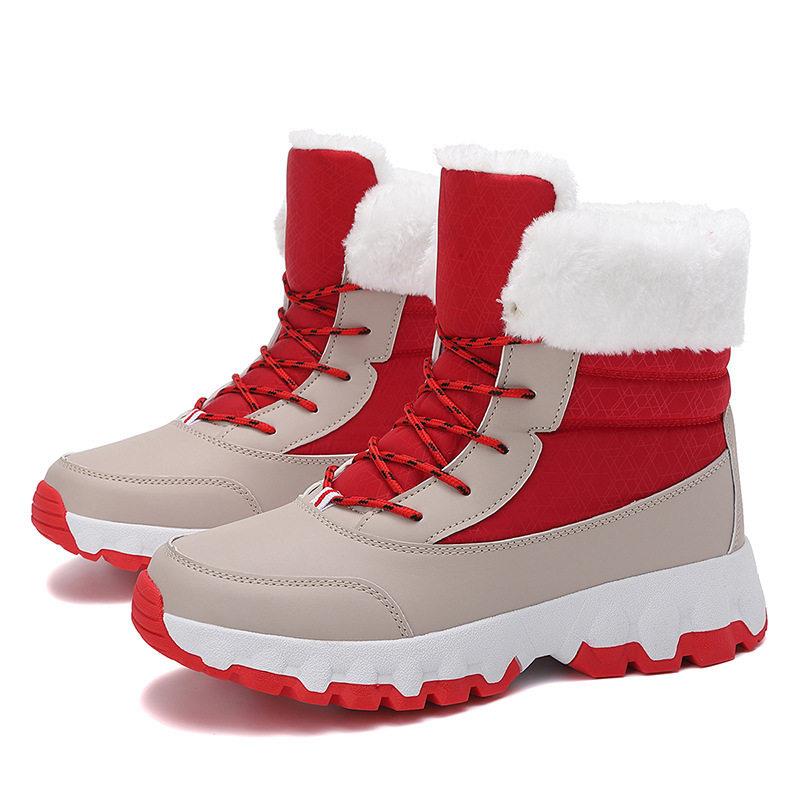 Women's Stylish Winter Boots - Slip-Resistant Fleece-Lined