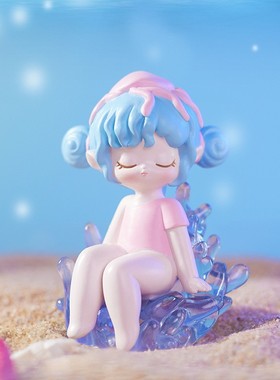 2026梦语海洋盲盒摆件新款美人鱼少女心树脂公仔创意摆件桌面装饰
