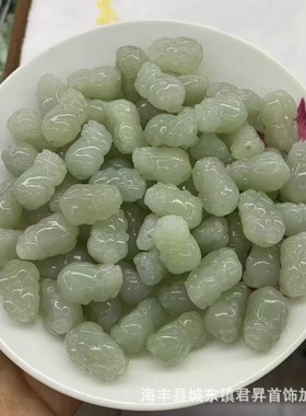 2026玉石 青海料和田玉貔貅 玉质细腻 可DIY搭配手串吊坠挂件饰品