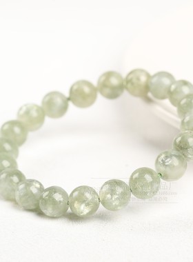 2026蓓蓓福水晶 天然绿祖母晶手链 翠绿色老矿闪片祖母晶手串水晶