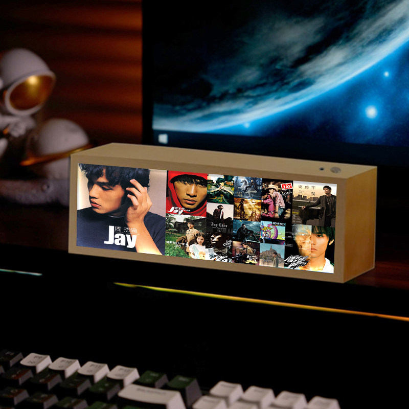 周杰伦明星周边发光装饰画创意蓝牙音响粉丝应援礼品摆件小夜灯