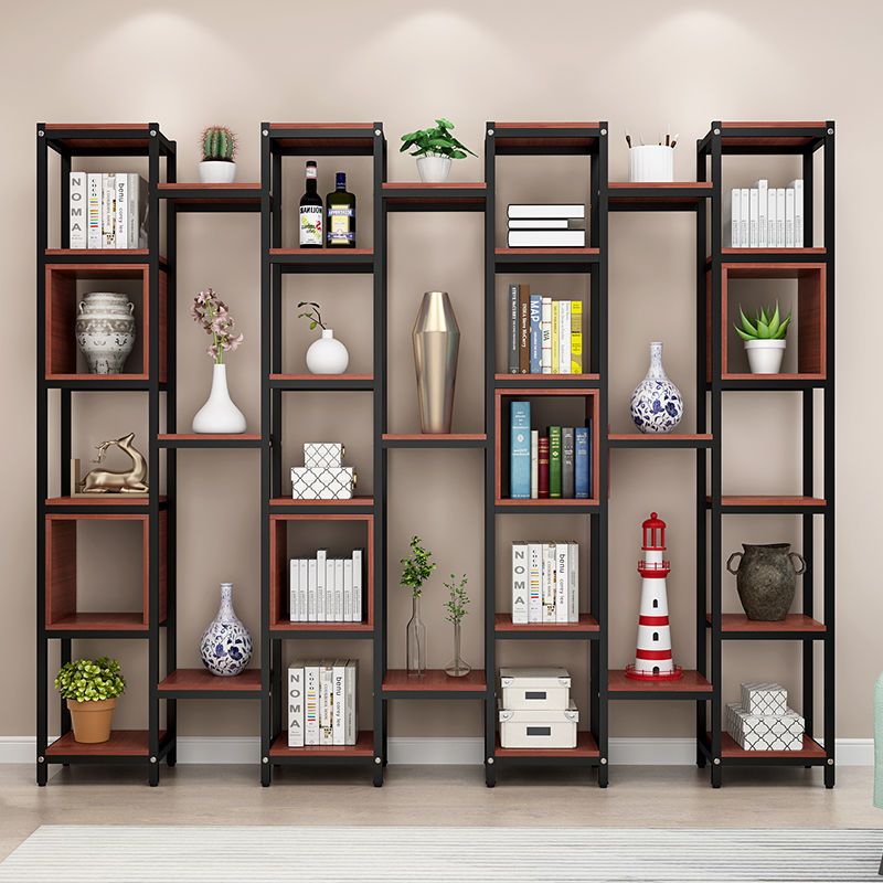 创意客厅隔断置物架铁艺花架落地博古架玄关屏风装饰办公室展示架