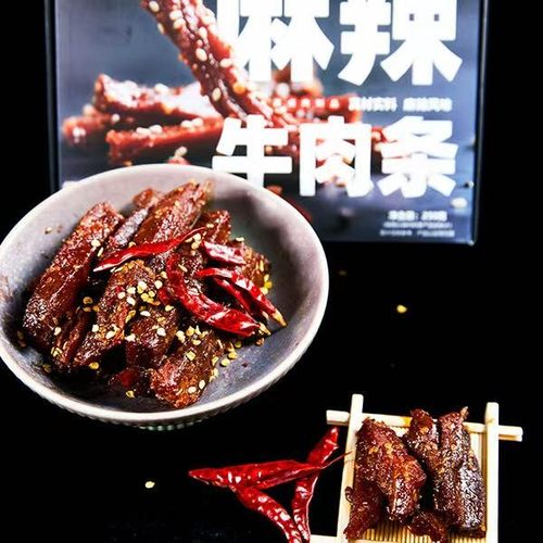 豆和友麻辣牛肉条独立真空包装解馋休闲原切牛肉嚼劲甜辣500g