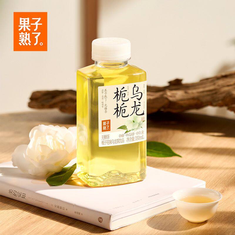 果子熟了无糖茶饮料350ml*12瓶武夷山大红袍小瓶