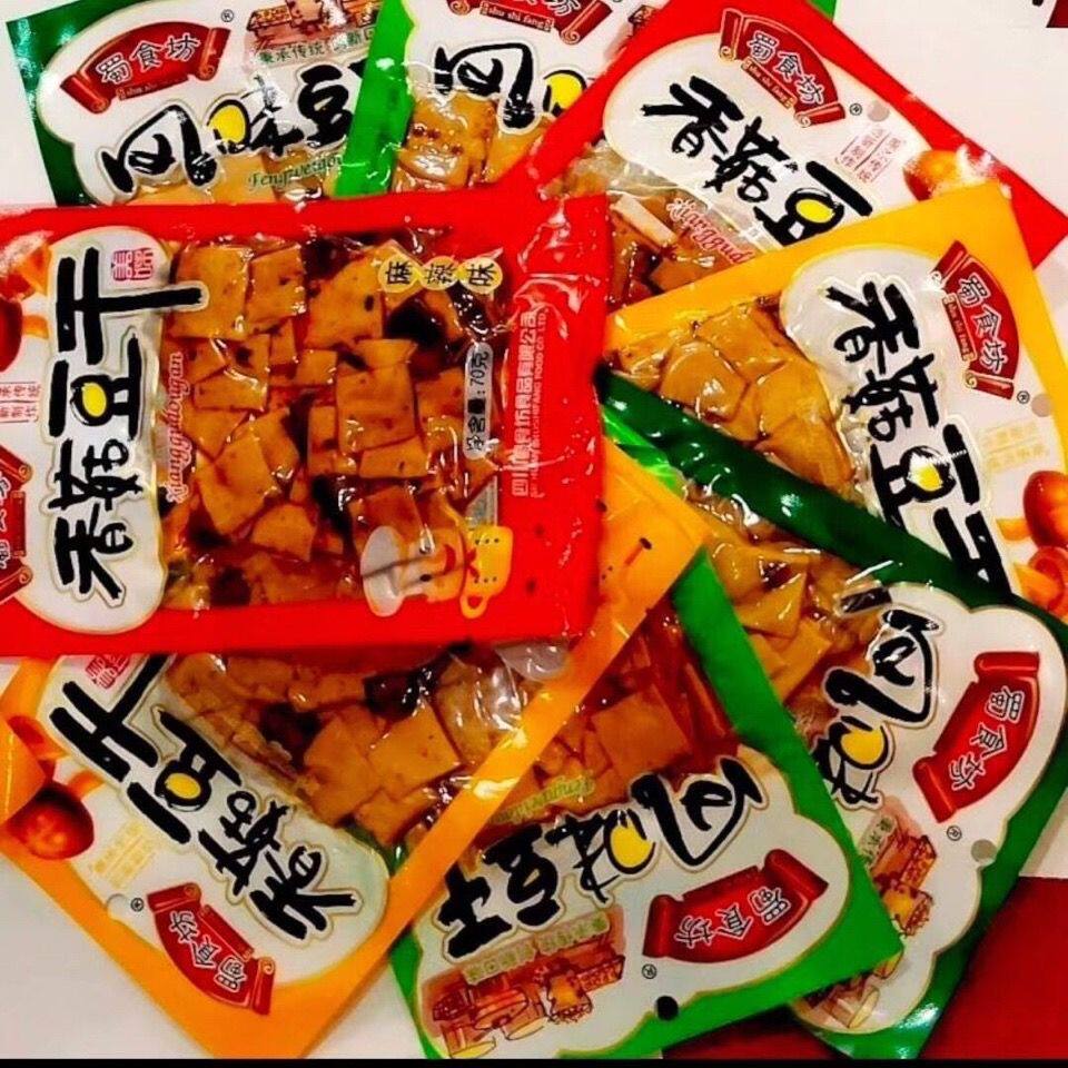 可口重庆特产蜀食坊香菇豆干零食小吃真空包装豆制品70克豆干