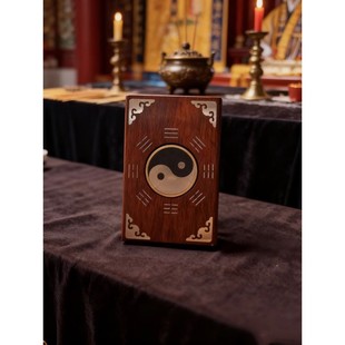 {聚心阁文创}手工银丝镶嵌{双鱼转动+九字}款