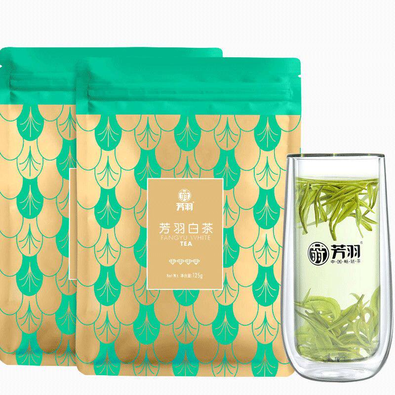 2025新茶芳羽安吉白茶250g特级茶叶绿茶正宗珍稀春茶特产散装送礼