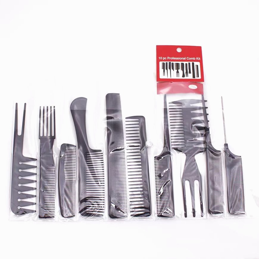 Beauty tools hair comb 10 sets Foreign trade Combs Makeup co