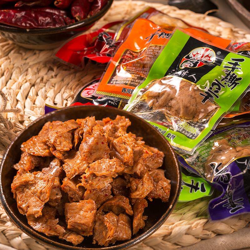 张飞传人手撕豆干500g独立小包装休闲解馋零食麻辣五香四川特产