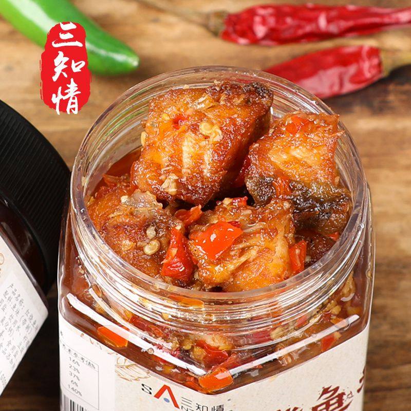 三知情湖南特产红烧鱼块全熟农家自制香辣鱼块熟食即食罐装下饭菜
