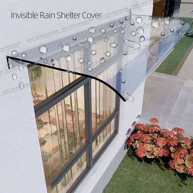 自己安装雨棚简易雨棚屋檐挡雨板自粘家用隐形阳台窗台雨搭防雨罩