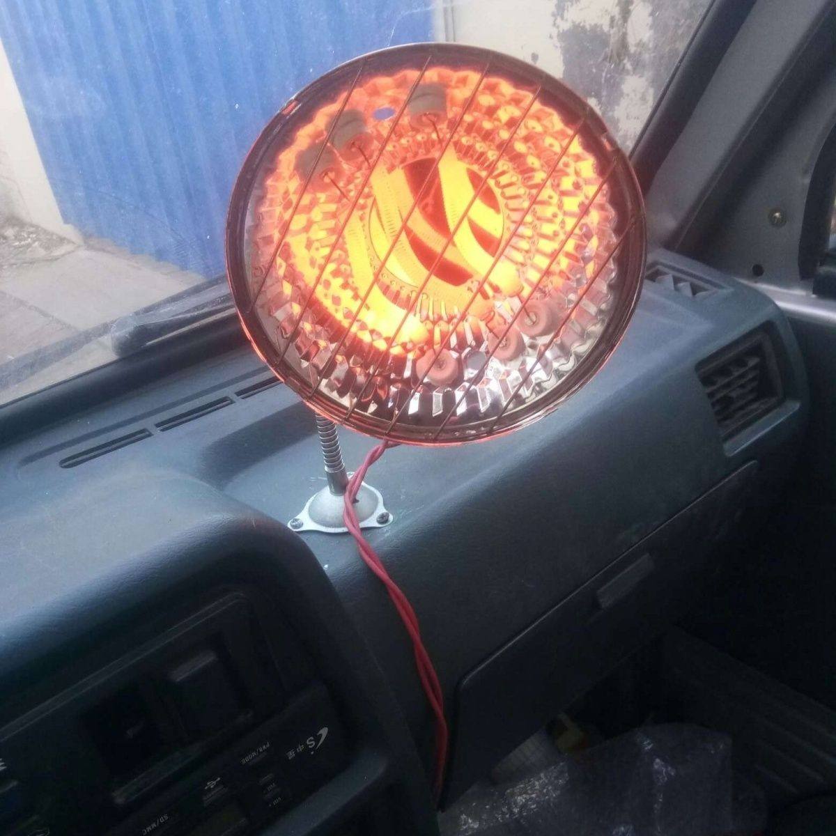 三轮车取暖神器车用取暖器小太阳12v24v汽车车载暖风机加热电暖器