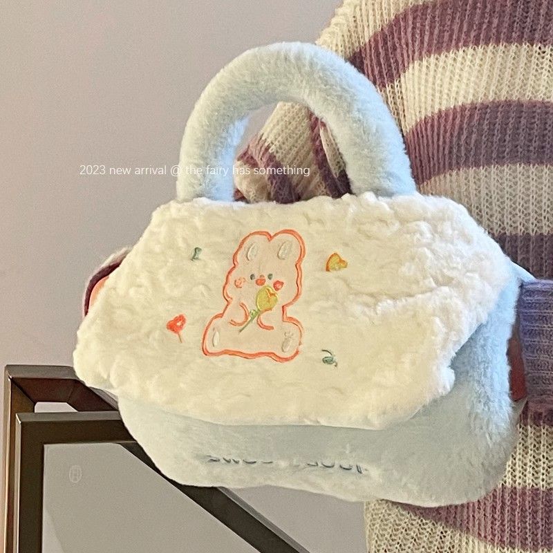 毛绒可爱热水袋充电暖水袋女生敷暖肚子暖宝宝电热宝防爆2024新款