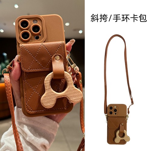 适用于小米手环斜挎卡包手机壳
