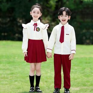 元旦儿童合唱演出服中小学生诗歌朗诵歌唱祖国表演服装幼儿园班服