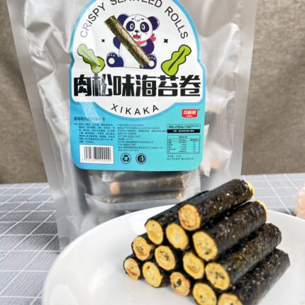 喜喀喀袋装海苔卷肉松蛋黄味儿童即食休闲酥脆蛋卷办公室网红零食