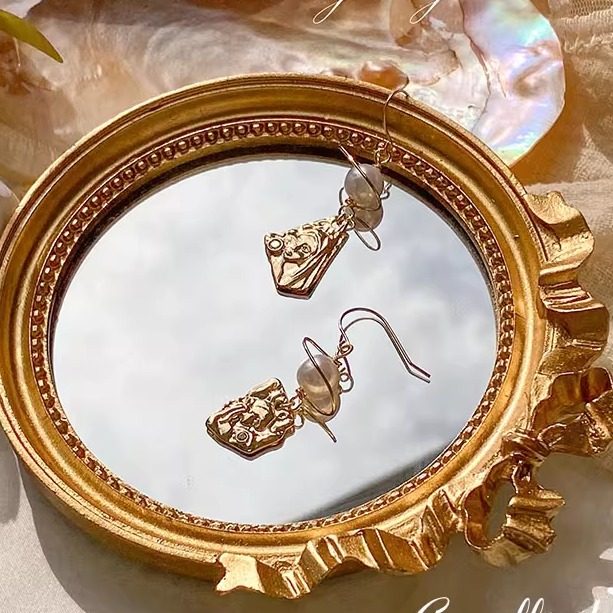 欧式圆镜便携复古ins风拍照道具