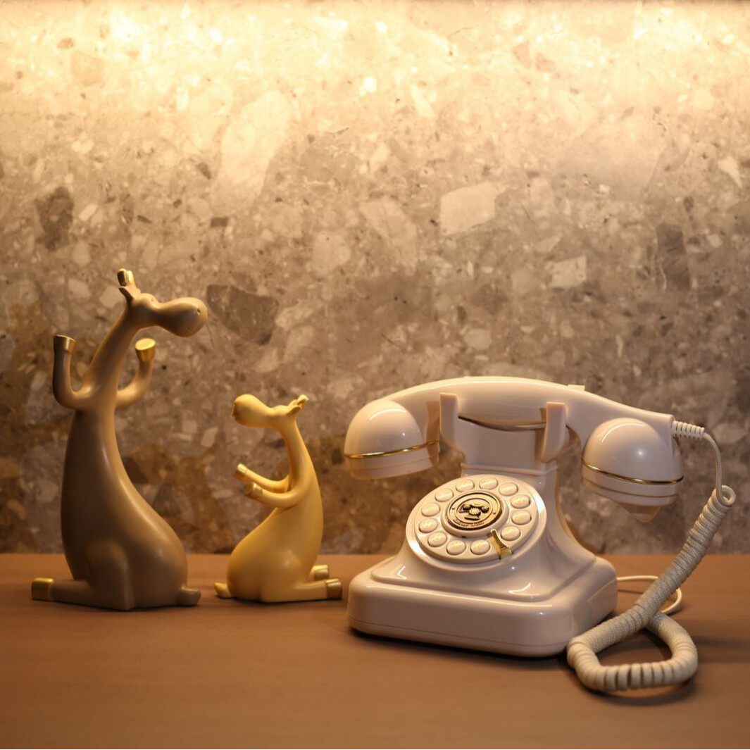 复古插线家用固定有线座机仿古欧式办公室电话机田园法式时尚台式