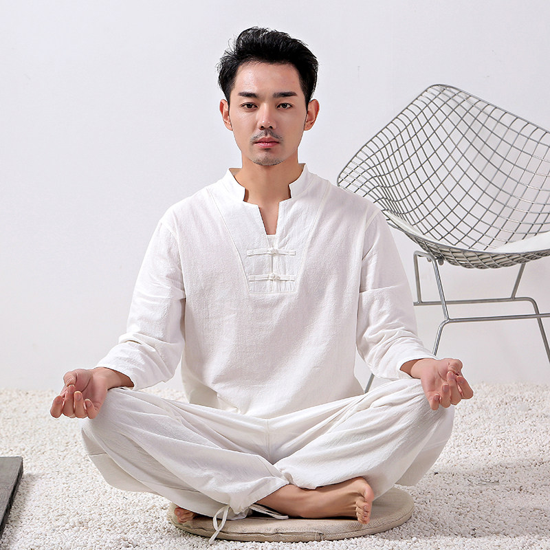 春夏季中国风禅修服棉禅修服
