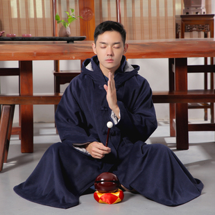 玄善冬季加厚僧人师父居士打坐服禅修服打坐披风禅修斗篷男女同款