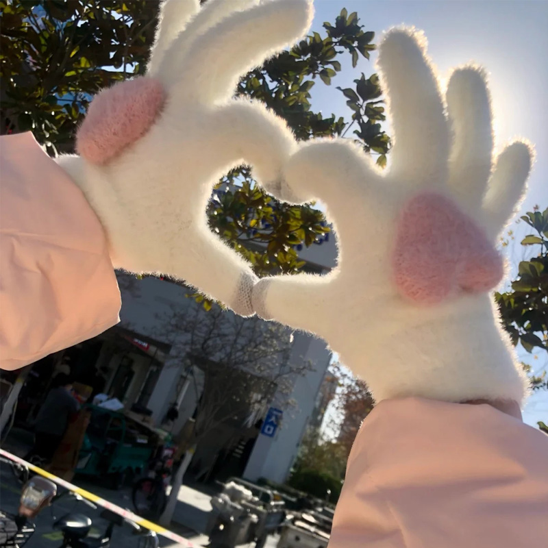 手套女冬季可触屏简约学生