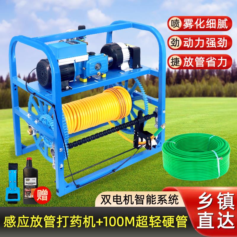 新款48V60V72感应放管电动打药机高压农用电动喷雾器双电机农包邮
