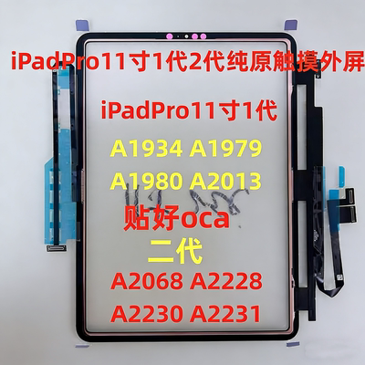 适用iPadPro11寸1代2代触摸屏A1979 A1980 A2231 A2228 A2068屏幕