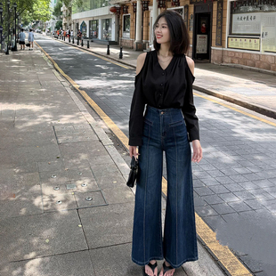 韩系小众不撞款早秋巨好看上衣T恤女秋季高级感咖色针织衫毛衣潮