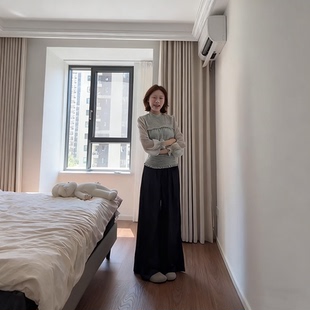 气质两件套装 休闲长裤 收腰小衬衣女春秋季 精致清冷感贵气穿搭长袖