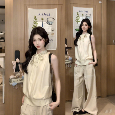 【赠送运费险】无袖挂脖吊带套装